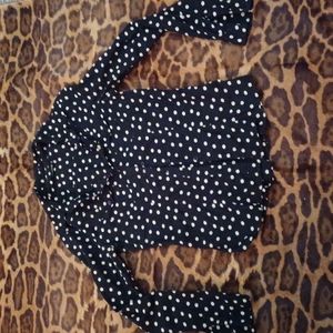 Vintage polka dot shirt, size small